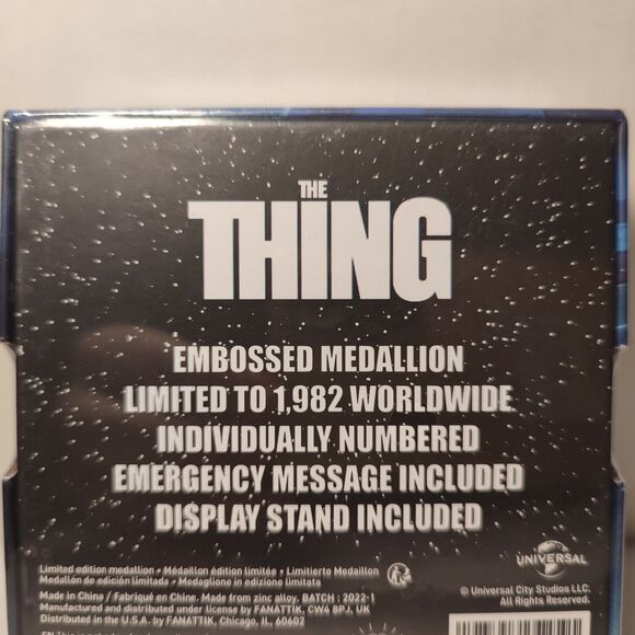 The Thing Limited Edition Outpost 31 Medallion Embossed Collectible Figurine - Picture 2 of 5